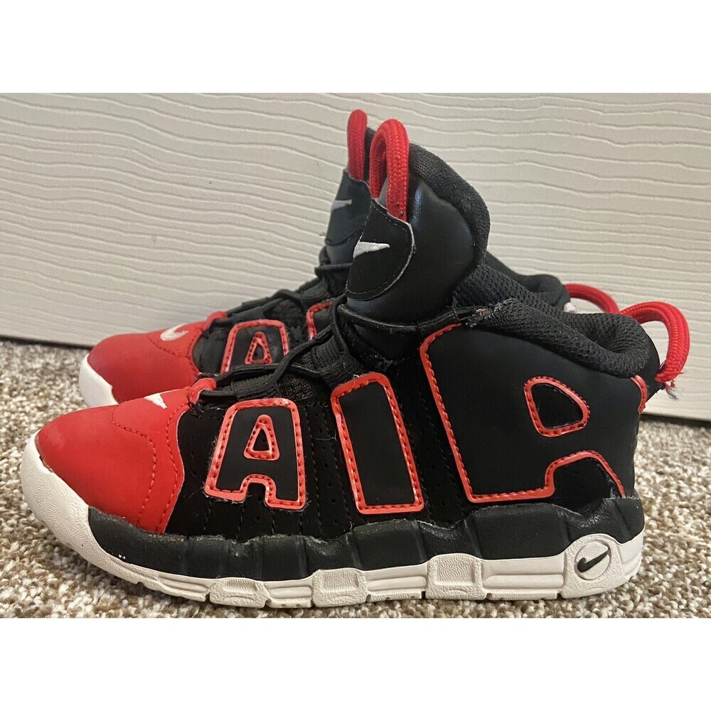 Size 10C - Nike Air More Uptempo 96 GS Pippen Chicago Bulls Red FB1344-001